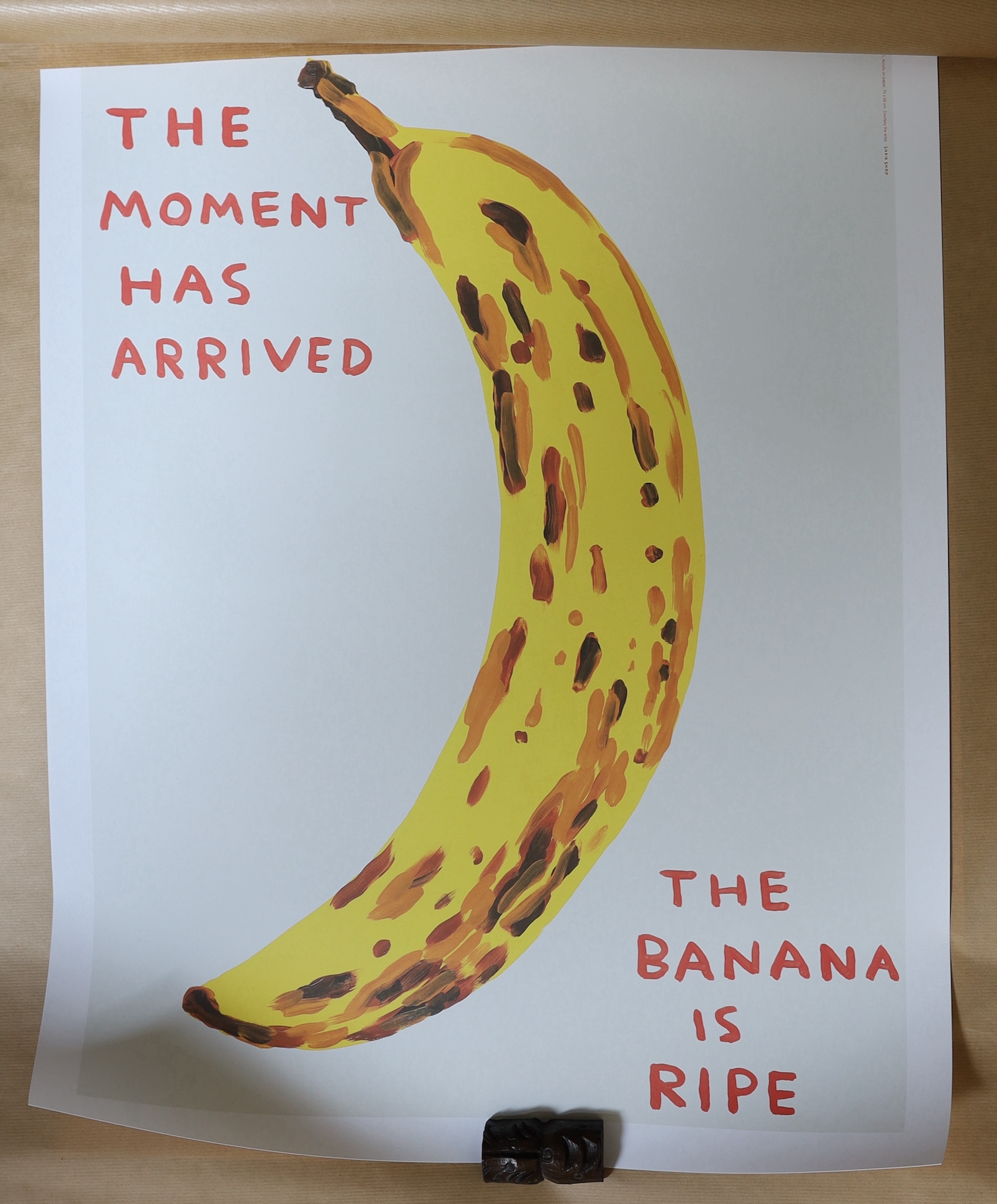 David Shrigley (British b.1968), four offset lithographs, The Moment Has Arrived, They Were Too Long, Sorry For Being Annoying, Some of my Best Friends Are Pigs, unframed